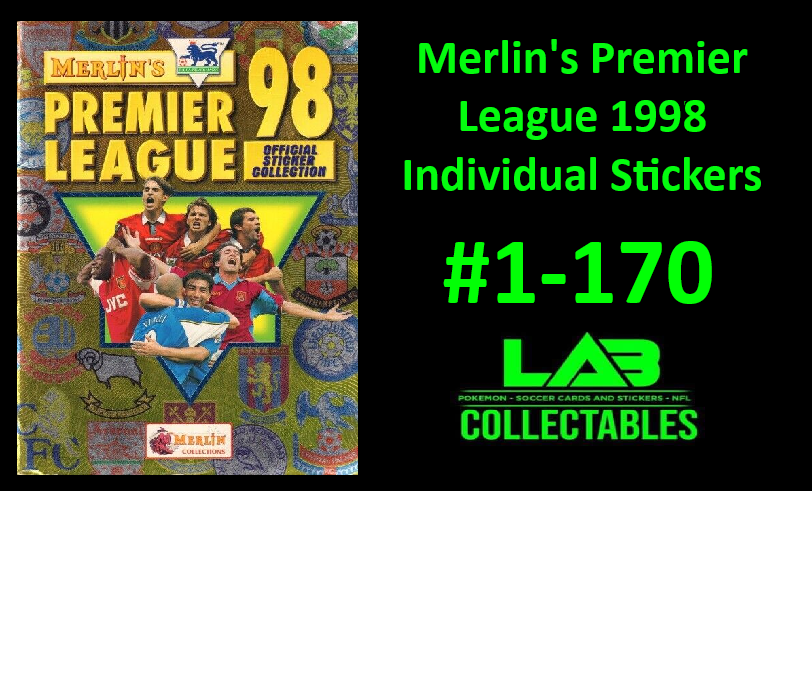 Merlin's Premier League 1998 Individual Stickers #1-170