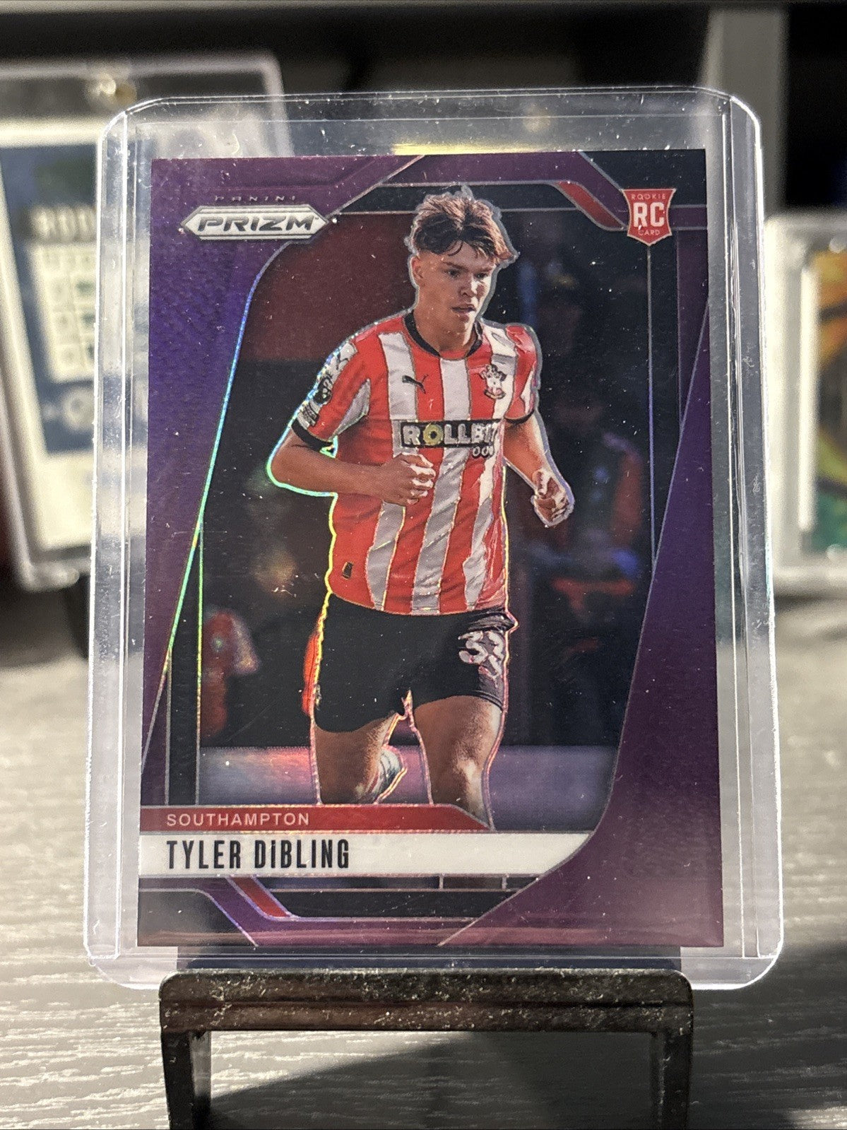 2024-25 Prizm Premier League Tyler Dibling Rookie Purple Prizm Southampton