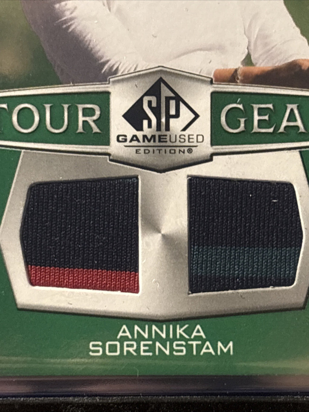 SP Game Used Gold Edition Annika Sorenstam Dual Patch