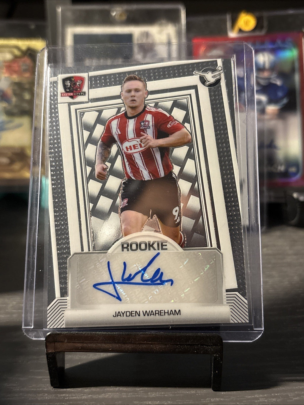2025-26 Panini EFL Football Rookie Exeter City Jayden Wareham Base Autgraph