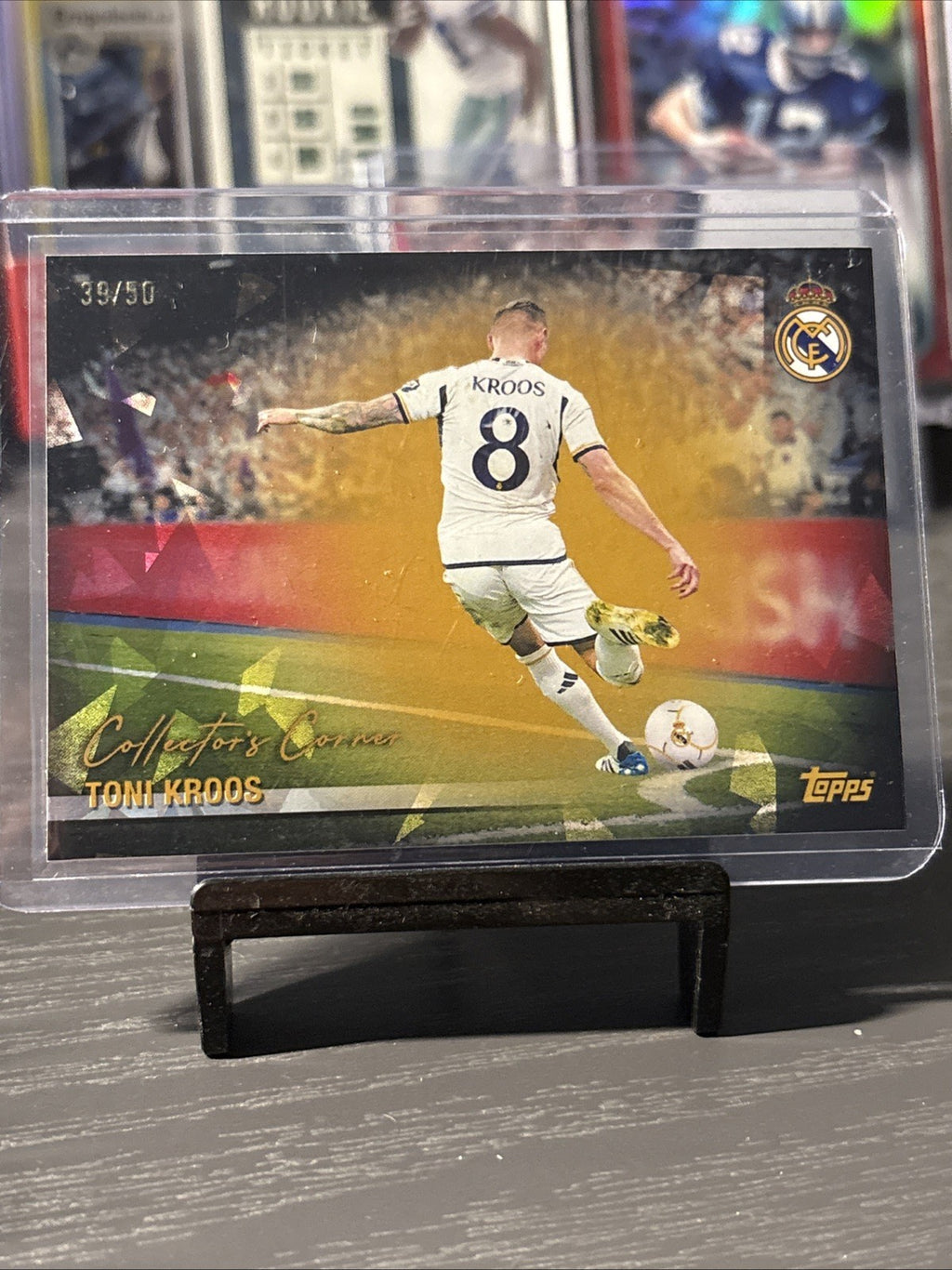 Topps Real Madrid Team Set 2026 Toni Kroos 39/50 Gold Cracked Ice