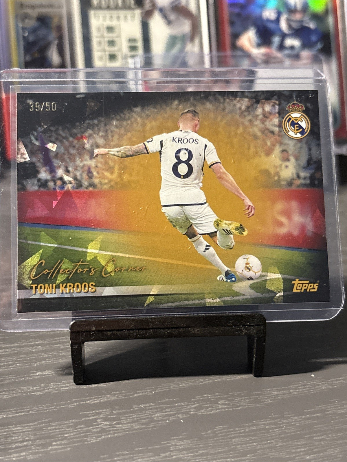 Topps Real Madrid Team Set 2026 Toni Kroos 39/50 Gold Cracked Ice
