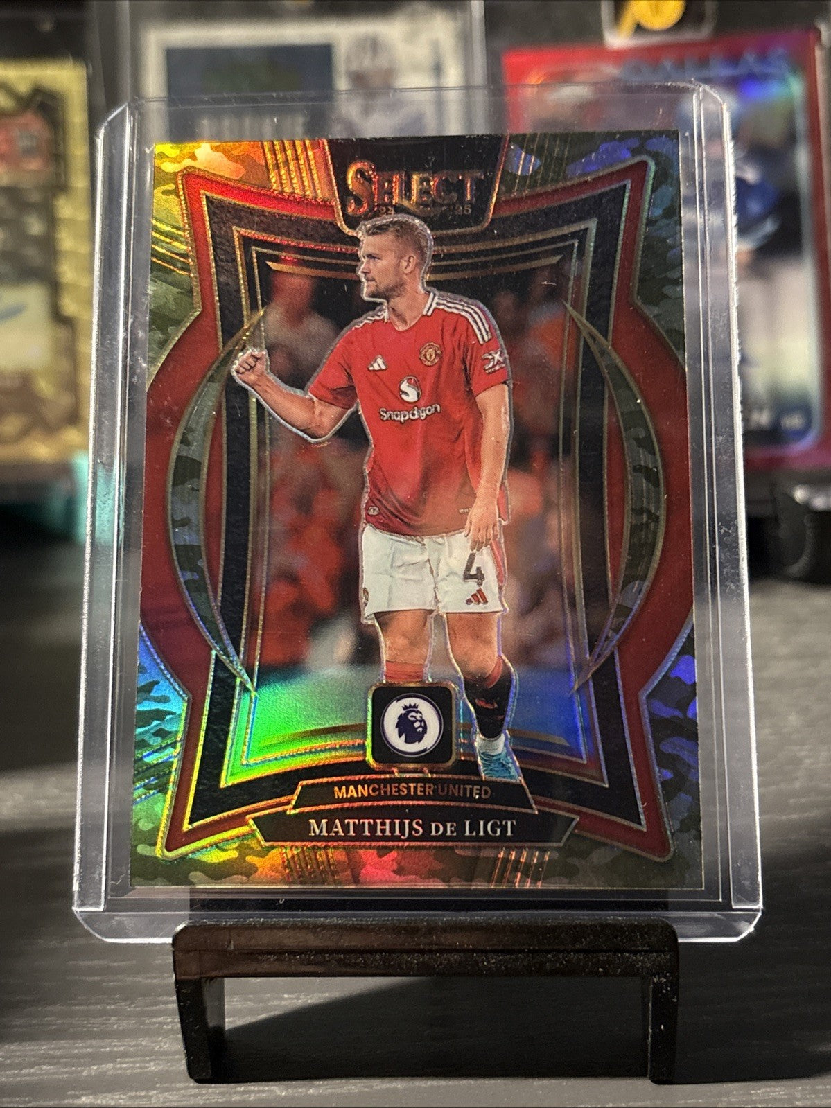 Panini 2024-25 Select Premier League Matthijs de Ligt Terrace Man Utd Camo /150