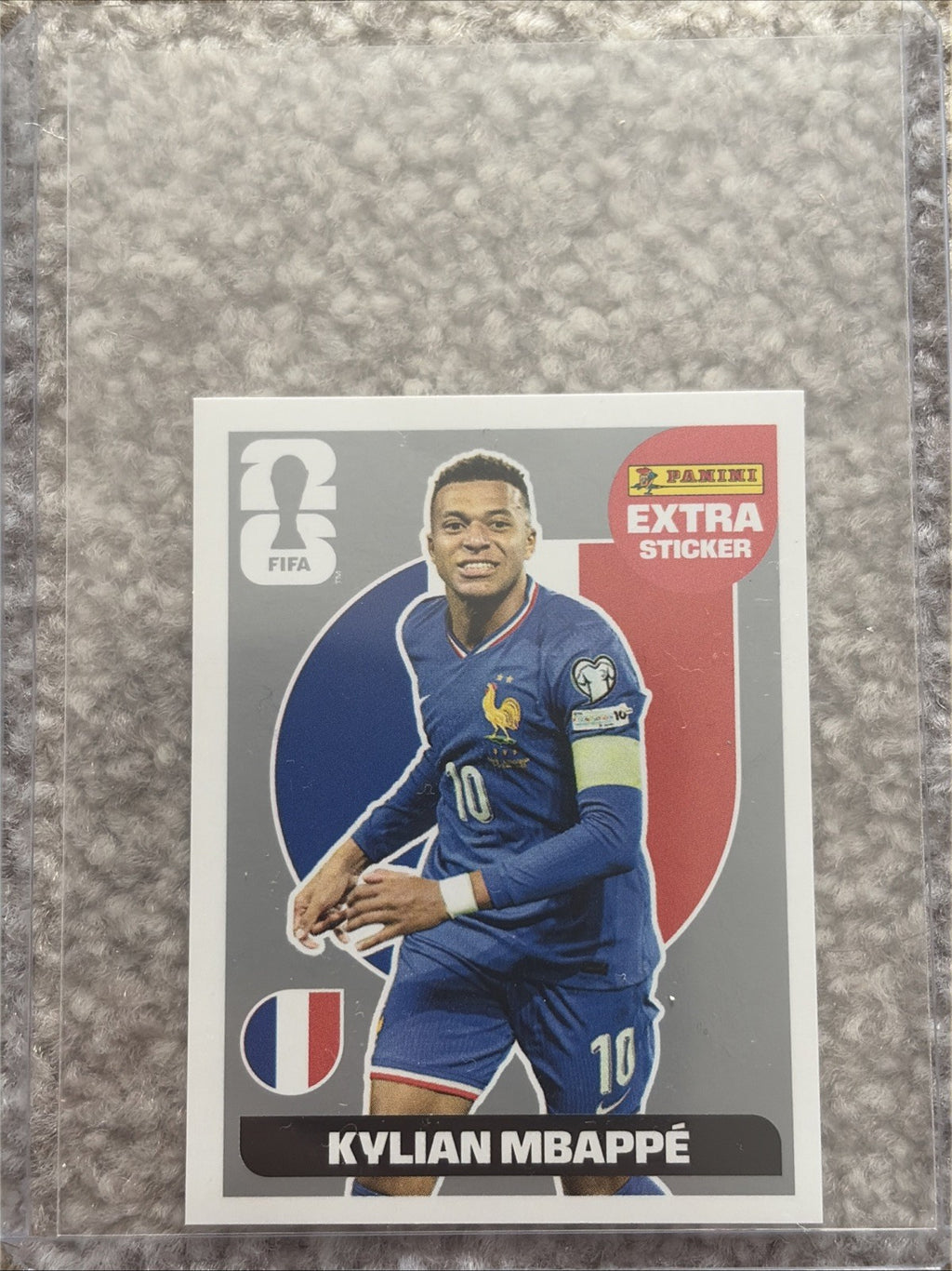 Panini World Cup 2026 Collection - Kylian Mbappe Silver Extra Sticker
