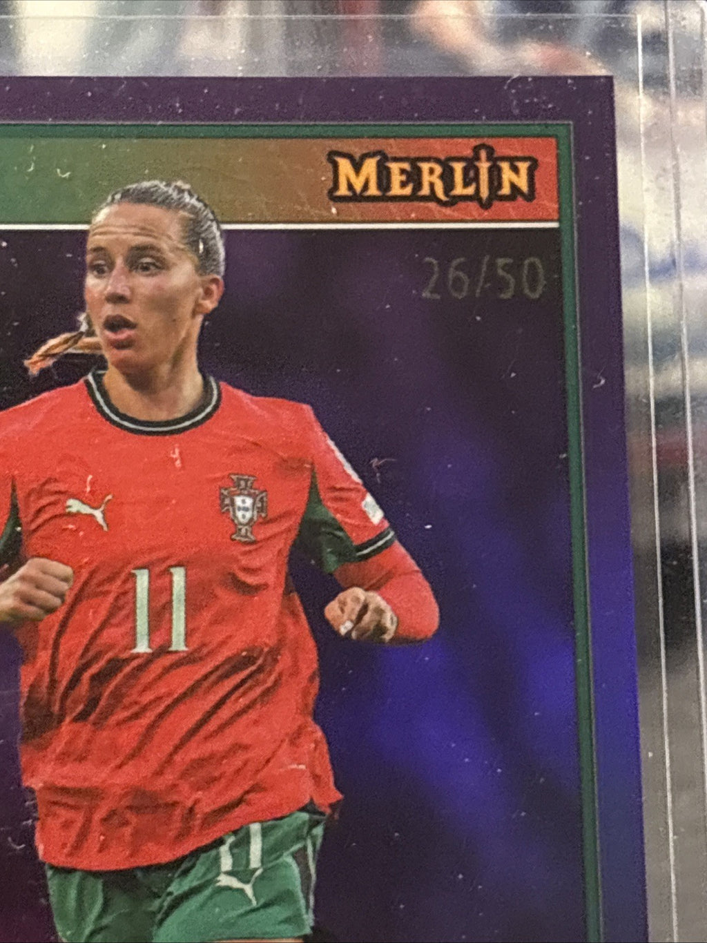 TATIANA PINTO 26/50 Purple Refractor - 2025 Topps Merlin EURO - Portugal