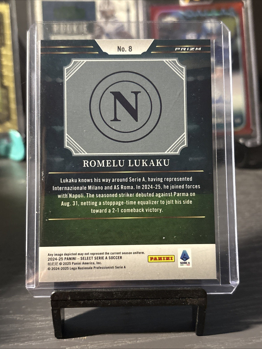 2024-25 Panini Select Serie A ROMELU LUKAKU Artistic Impressions Case Hit Napoli