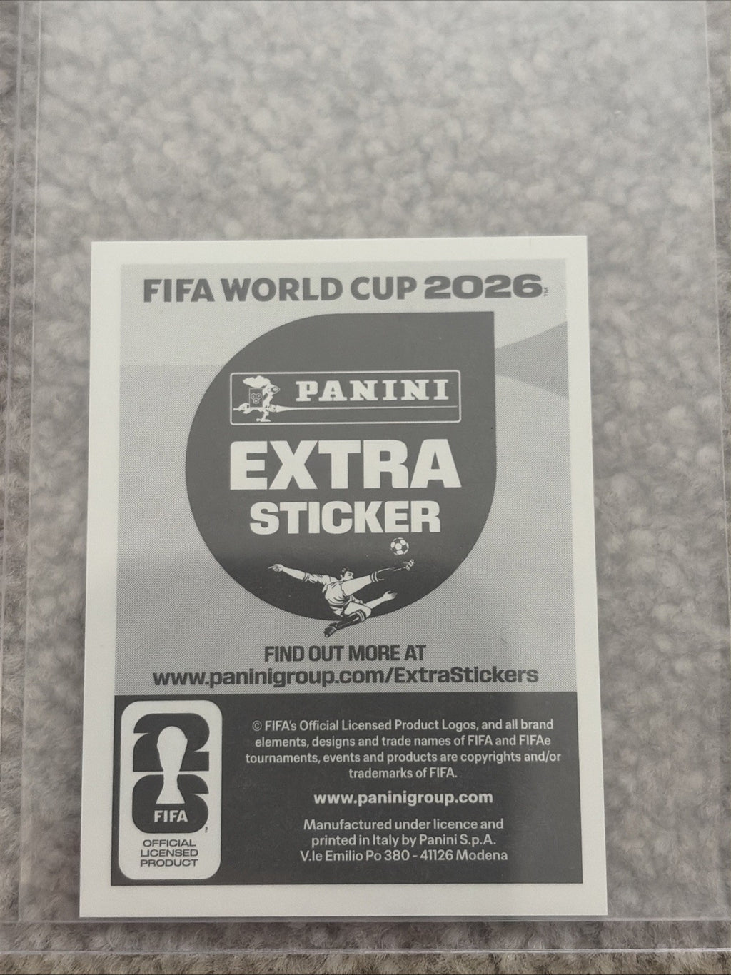Panini World Cup Sticker 2026 jeremy doku extra sticker bronze