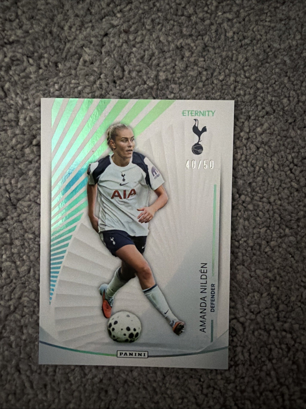 Panini WSL Eternity 2025/26 Amanda Nilden 40/50