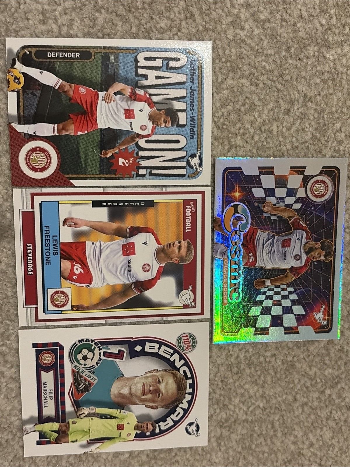 EFL Panini Football 25/26 - Base/Insert Bundle - 4x Stevenage