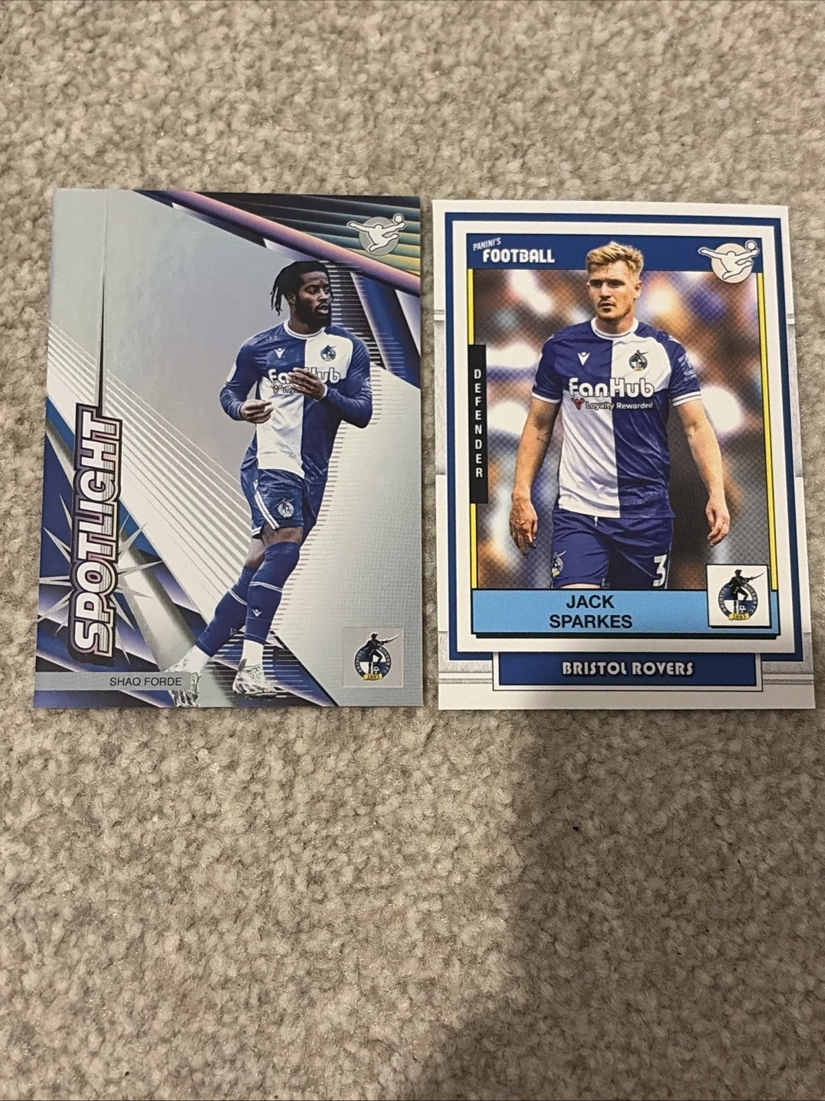 Paninis Foothall EFL bundle Bristol Rovers X2 Forde, Sparkes