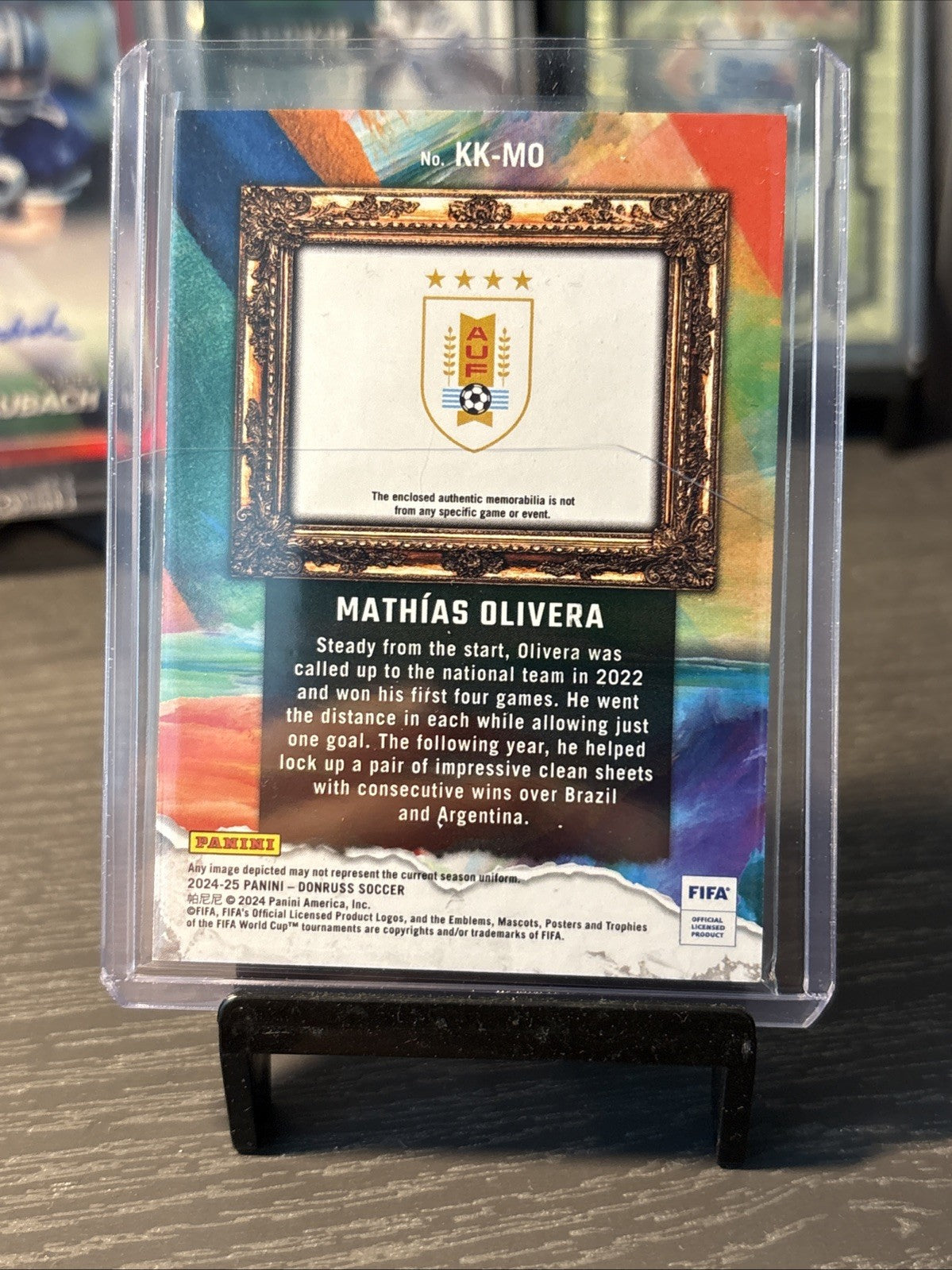 2024-25 Panini Donruss FIFA Kit Kings Mathias Olivera #KK-MO