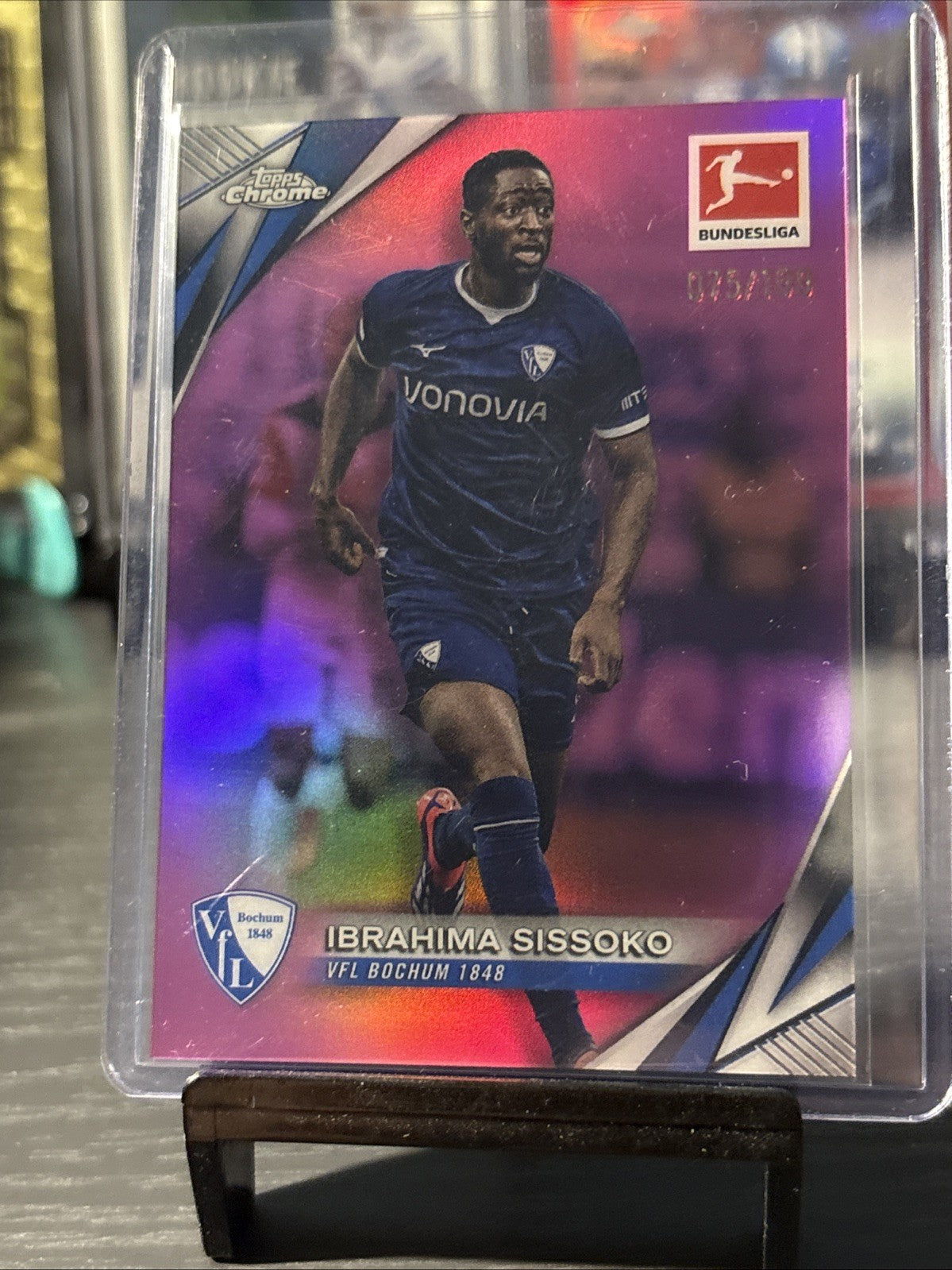 Topps Chrome Bundesliga 2024/25 Ibrahima Sissoko Bochum Pink – /199