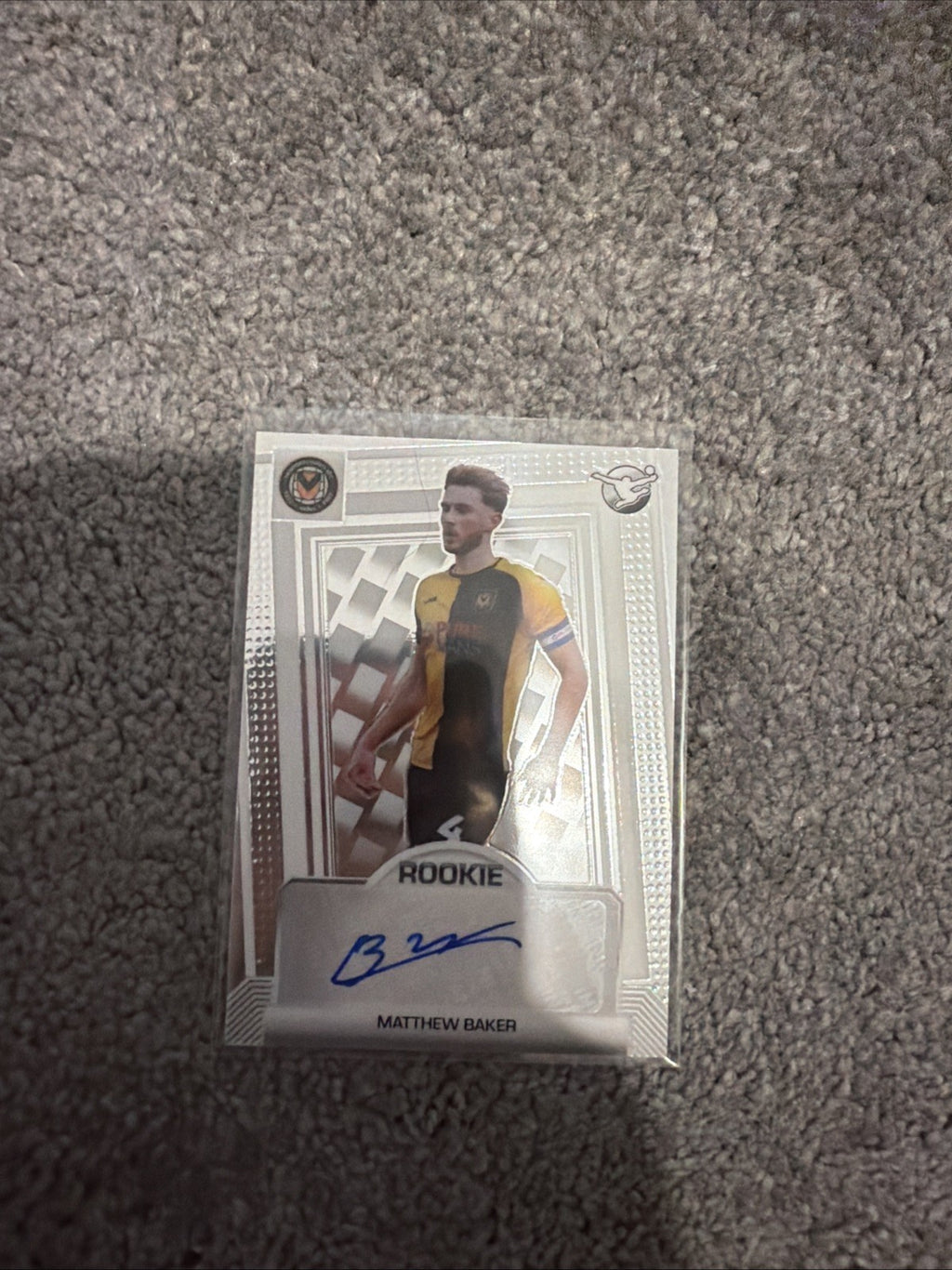 Panini EFL Football 25/26 Matthew Baker Newport County Rookie Auto