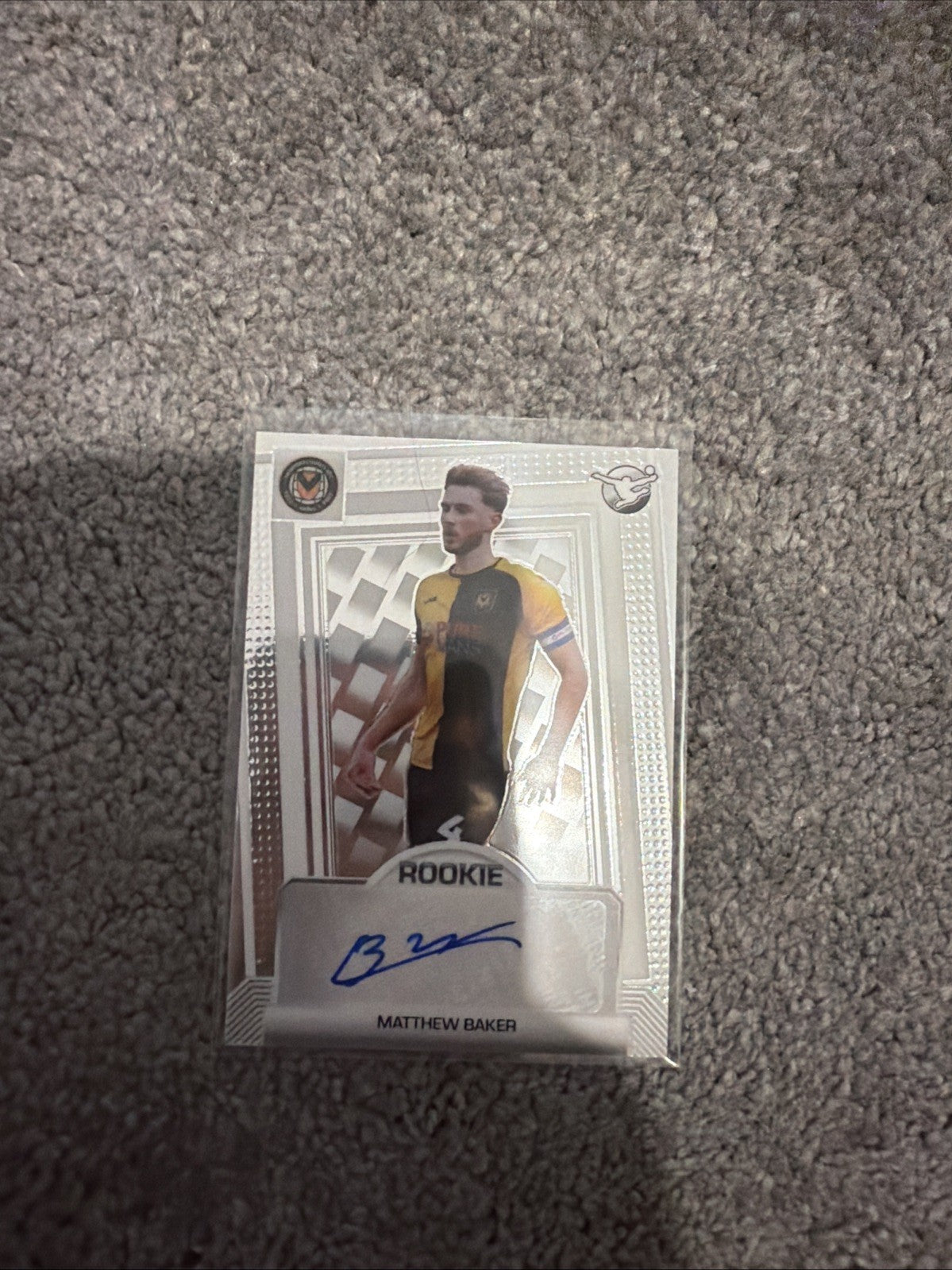 Panini EFL Football 25/26 Matthew Baker Newport County Rookie Auto