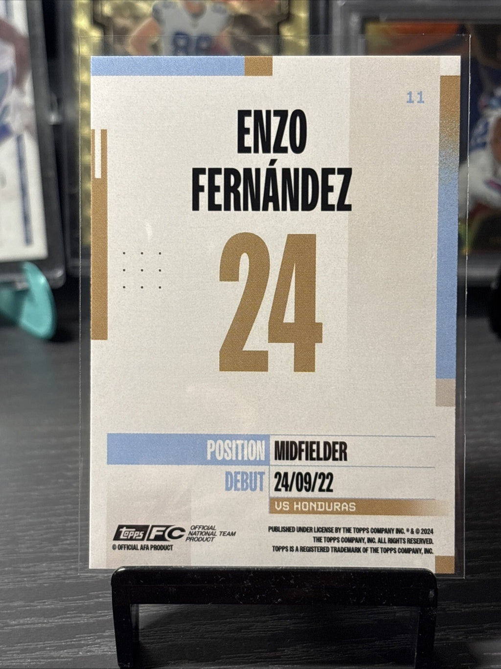Enzo Fernandez Argentina Base 2024-25 Topps Team Set #11