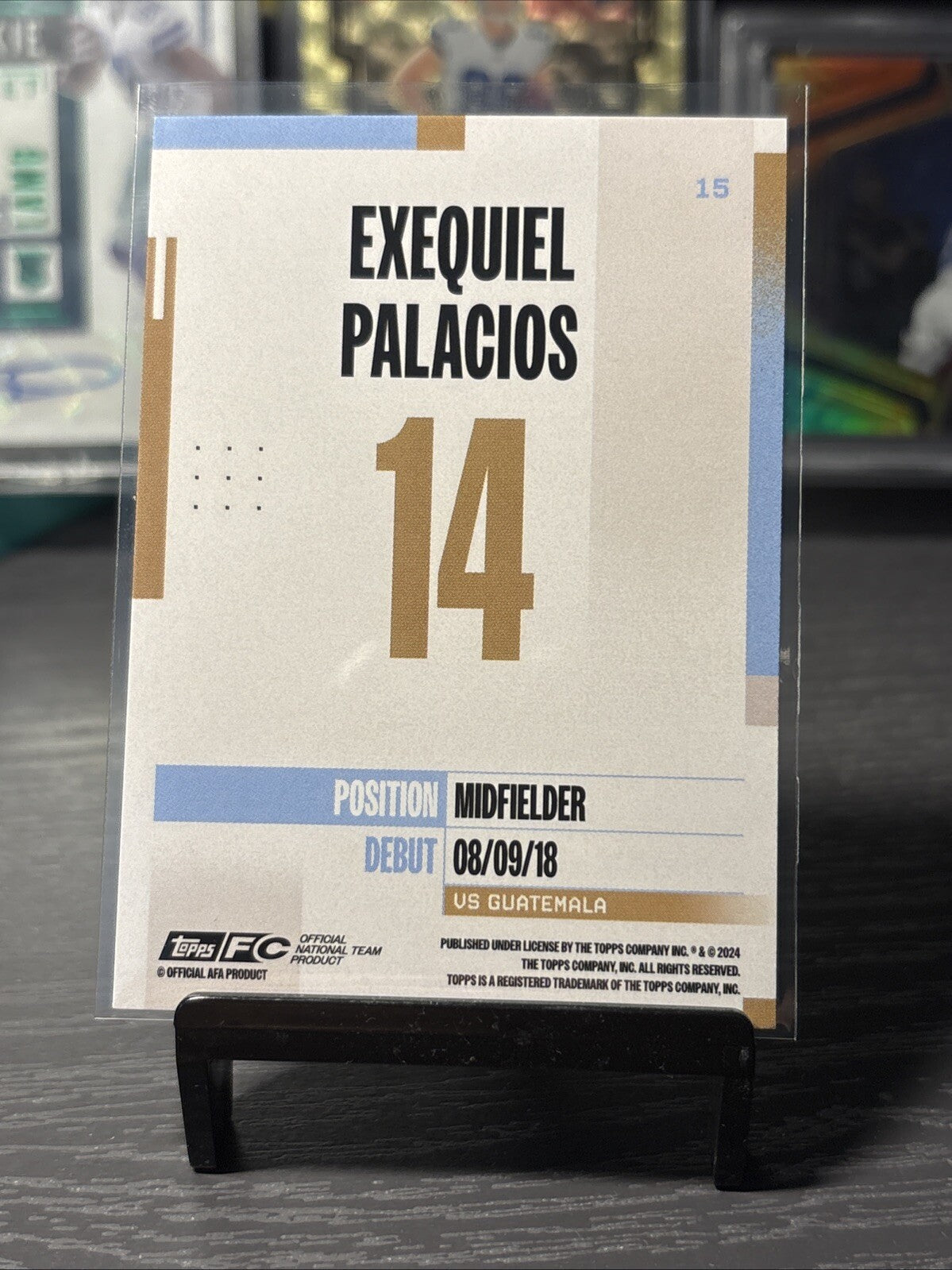 Exequiel Palacios Argentina Base 2024-25 Topps Team Set #15