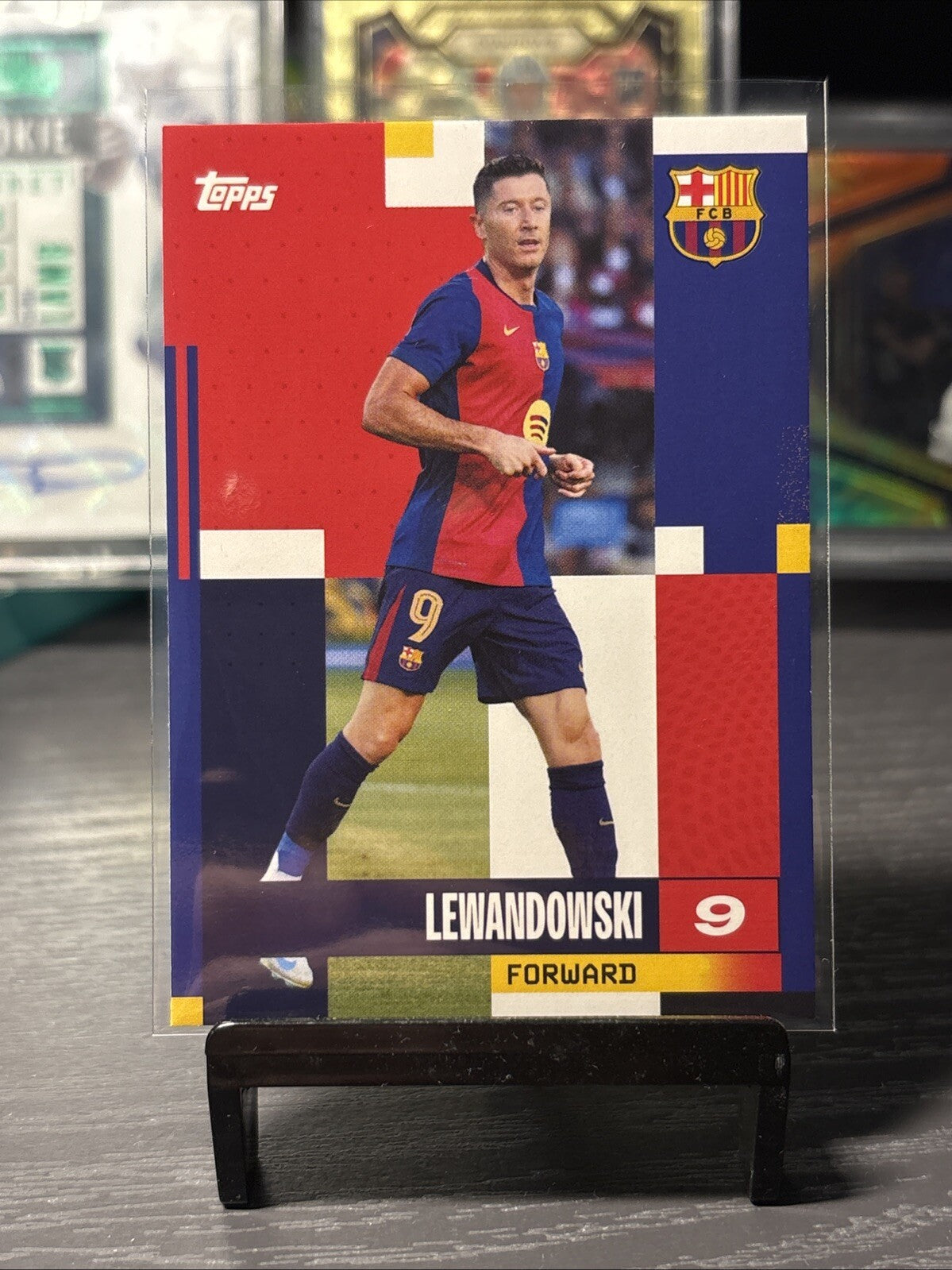 Lewandowski #30 No.9 Topps FC Barcelona 2024/25 Team Set Base Card Near Mint