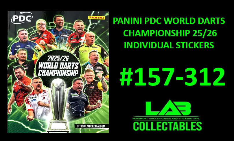 Panini PDC World Darts Championship 25/26 Individual Stickers #157-312