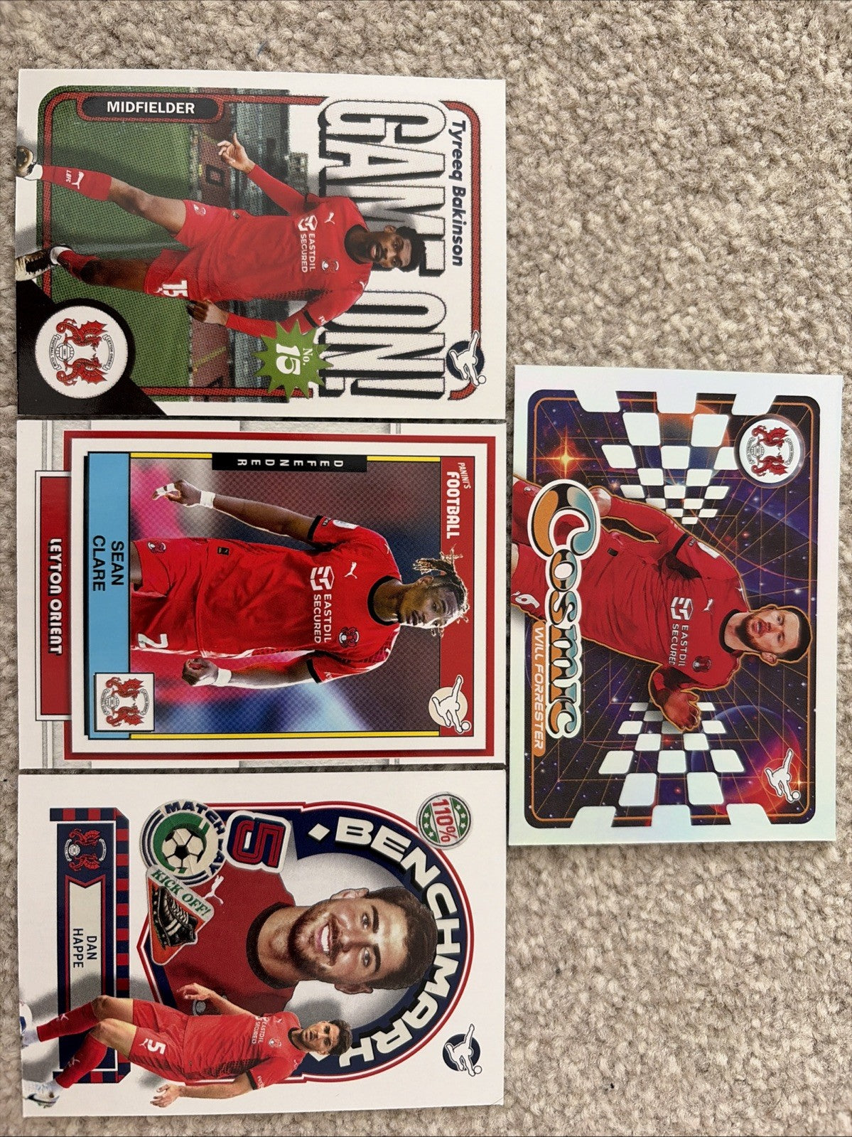 2026 Panini EFL Premium - Leyton Orient Card Bundle All Cards Pictured Included