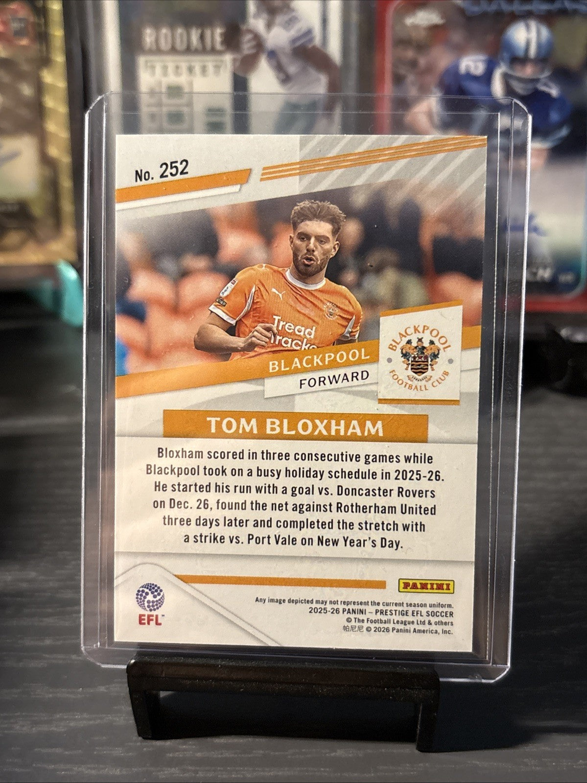 Tom Bloxham Blackpool /299 EFL Panini Prestige Extra Time