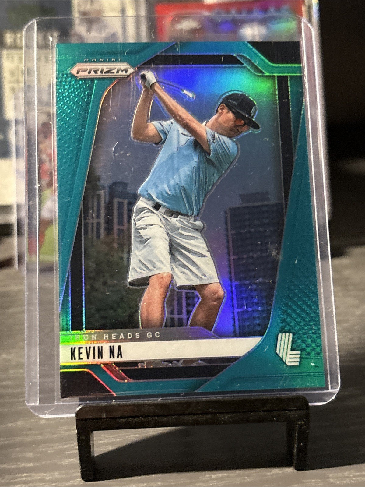 2025 Panini Prizm LIV Golf Teal Prizm/275 Kevin Na