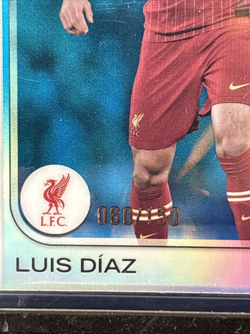 2024-25 TOPPS Chrome UCC Luis Diaz Blue Prism /150 - Liverpool FC
