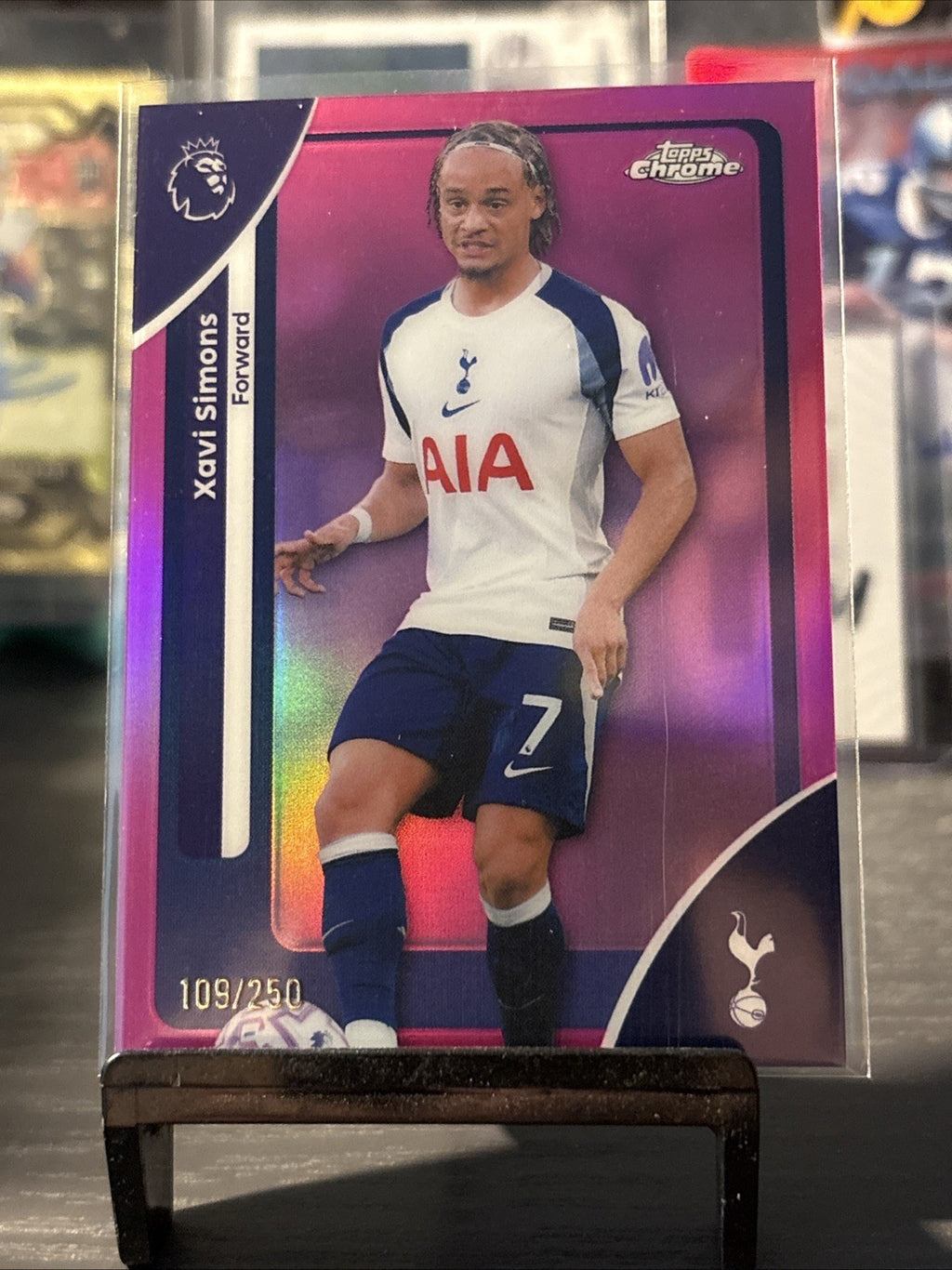 2025-26 Topps Chrome Premier League Xavi Simons Pink  /250