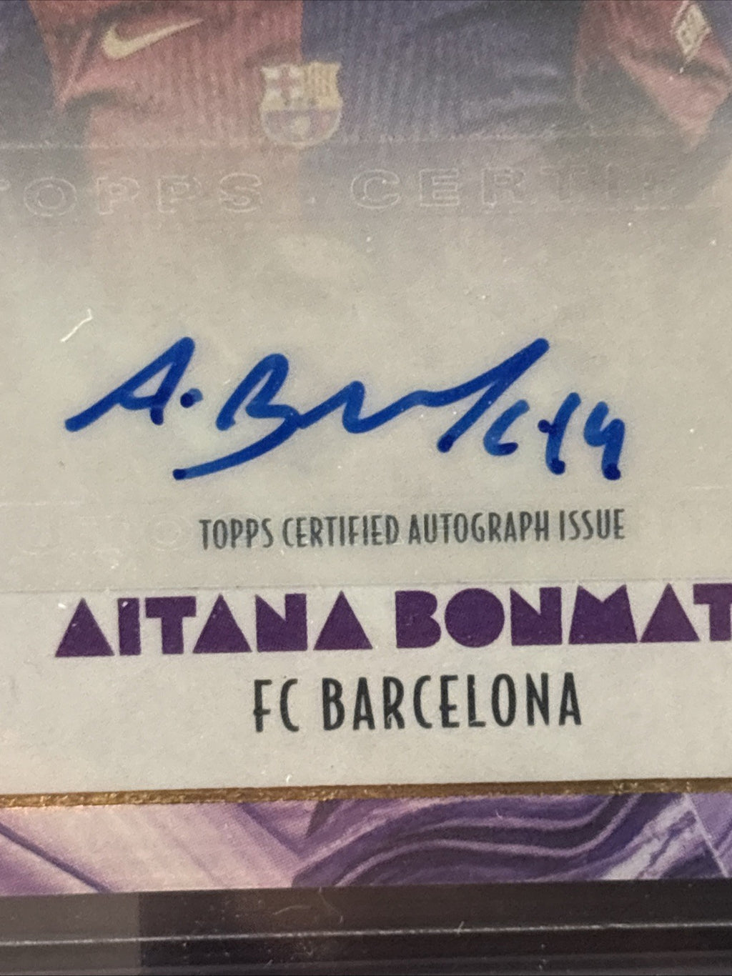 2024 Topps Deco Aitana Bonmati Purple Match Worn Patch Auto Autograph #25/25