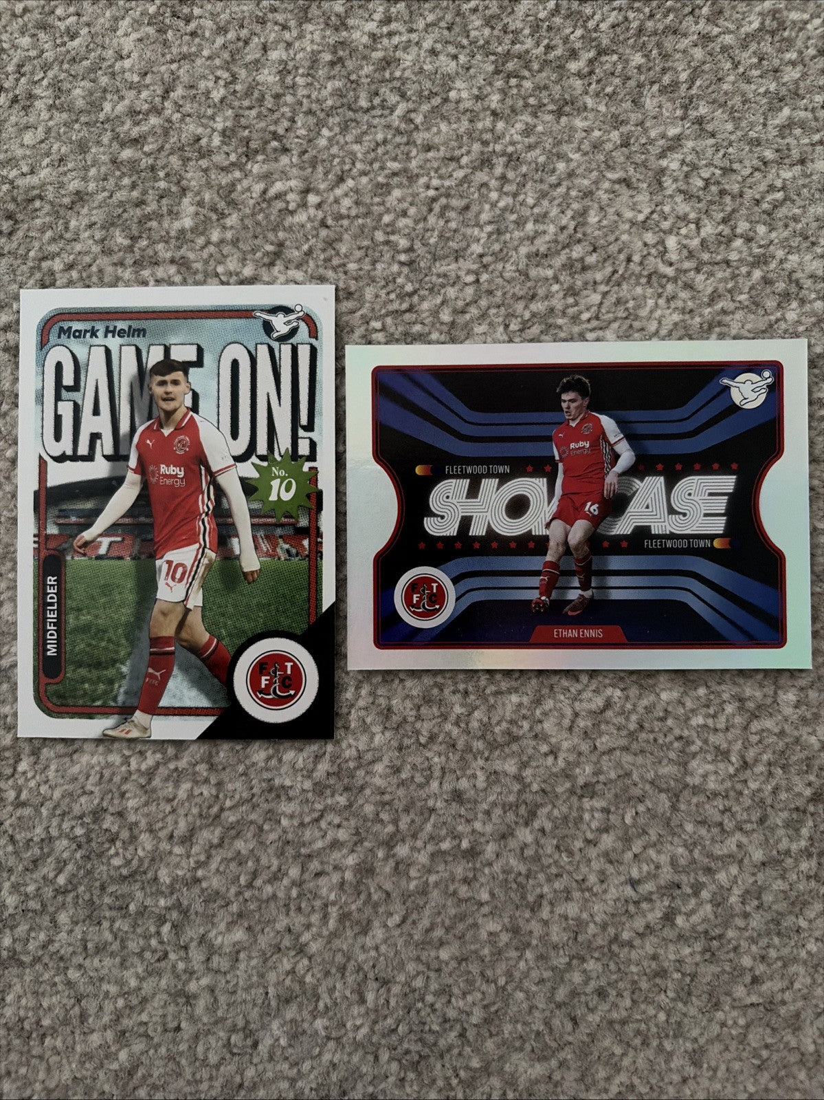 Panini EFL Base/Insert bundle Fleetwood Town Ethan Ennis & Mark Helm
