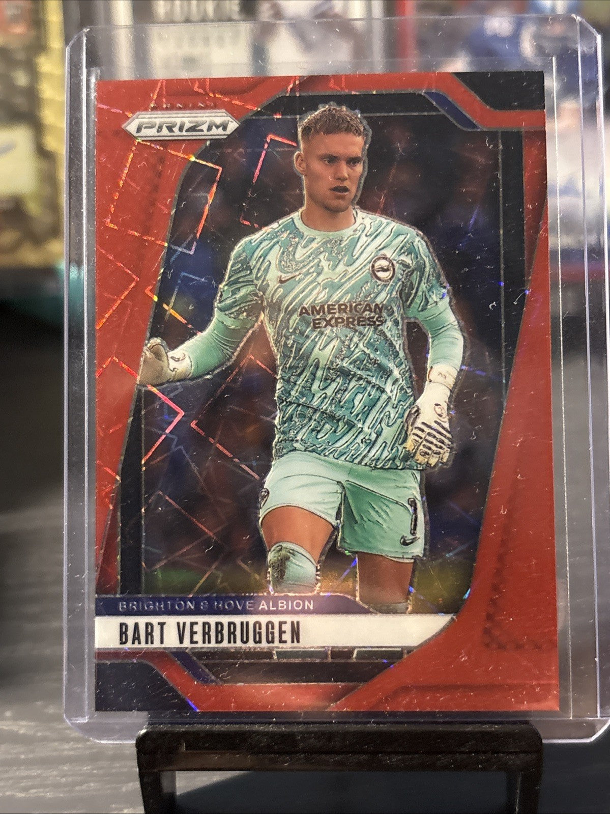 2024-25 BART VERBRUGGEN 44/49 PANINI PRIZM PREMIER LEAGUE VELOCITY RED