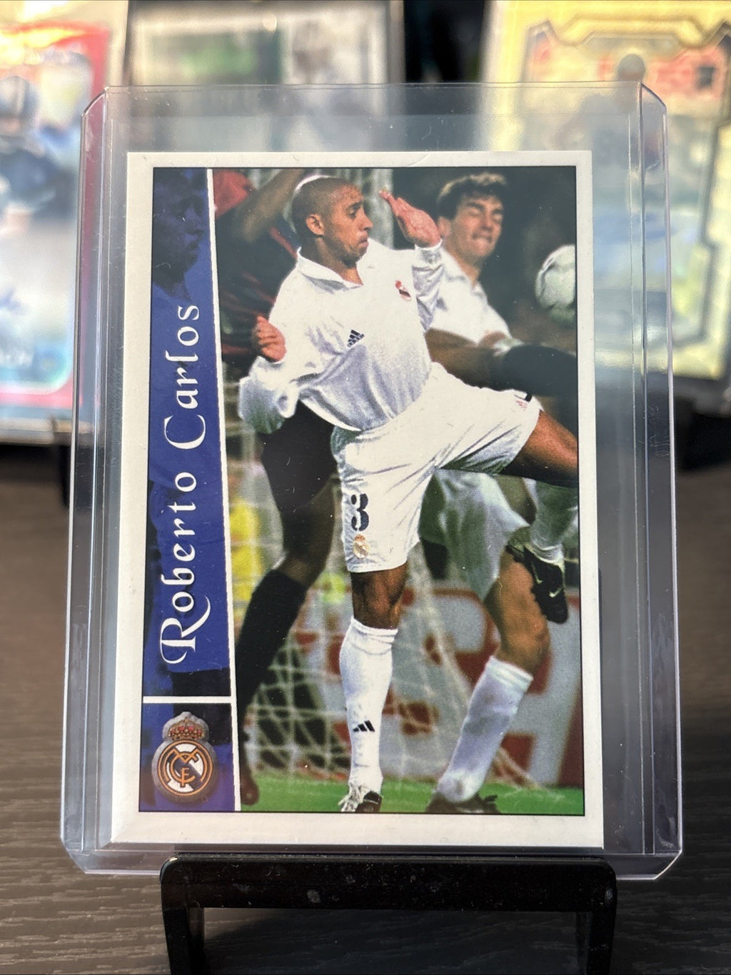 ROBERTO CARLOS #64 REAL MADRID 2002-03 CROMO MC MUNDICROMO LA LIGA 02/03