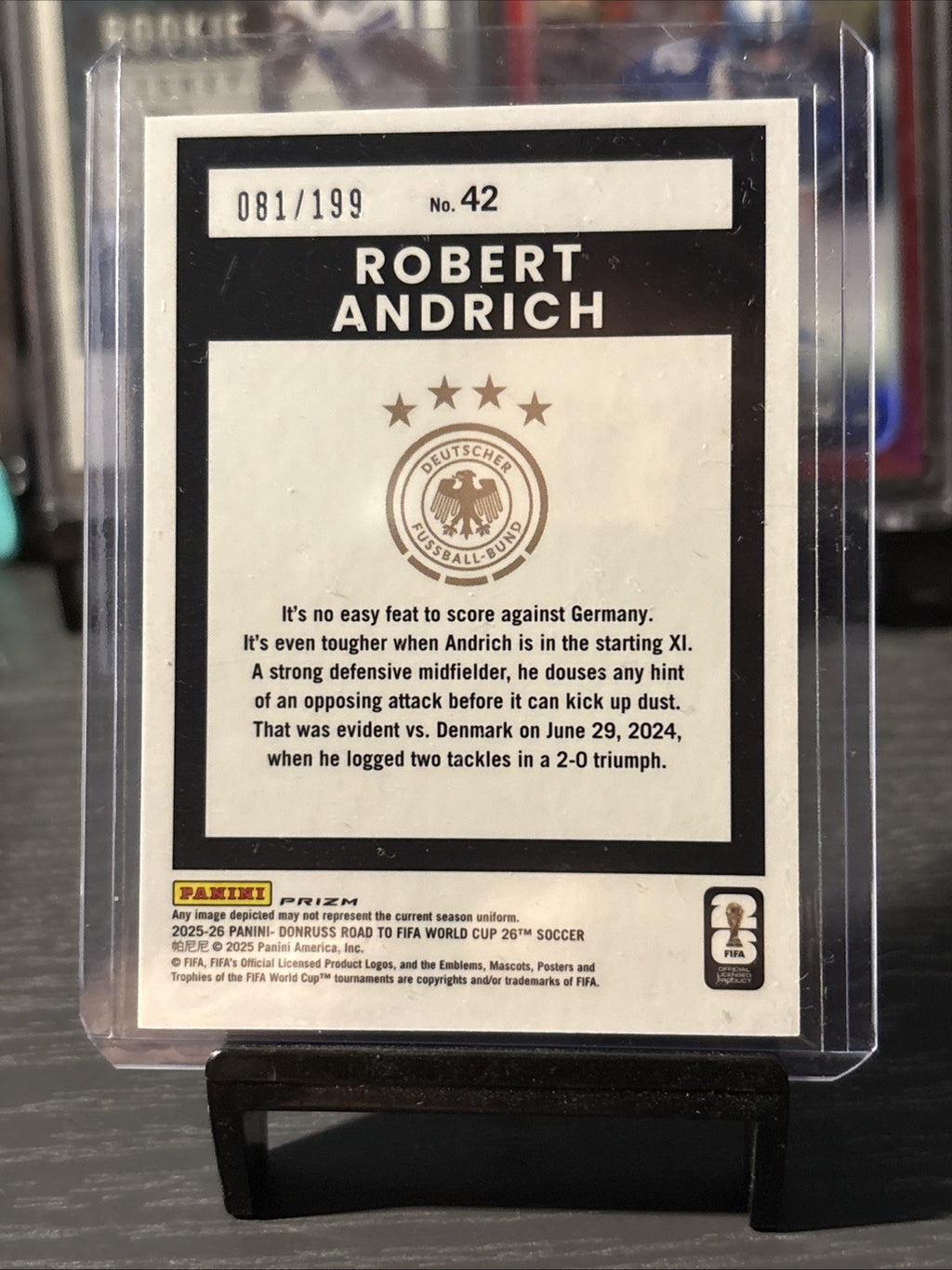 Panini Donruss Optic Road To World Cup 2026 Robert Andrich /199