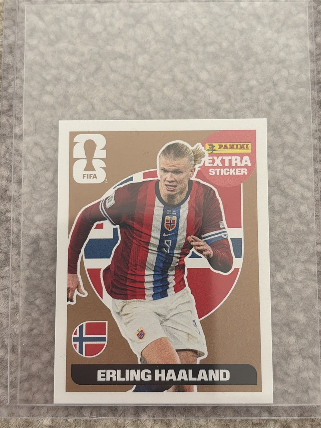 Panini FIFA World Cup 2026 Collection Erling Haaland BRONZE Extra Sticker