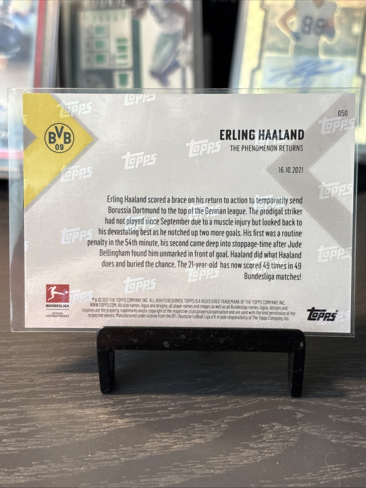 2021/22 Topps Now Bundesliga - Erling Haaland #50 The Phenomenon Returns