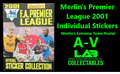Merlin's Premier League 2001 Individual Stickers A-V Merlins Extreme Team Poster