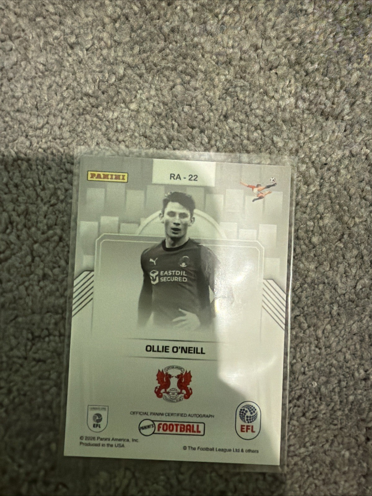 Ollie O'Neill - Rookie Autograph Leyton Orient - Panini's Football EFL 2025-26