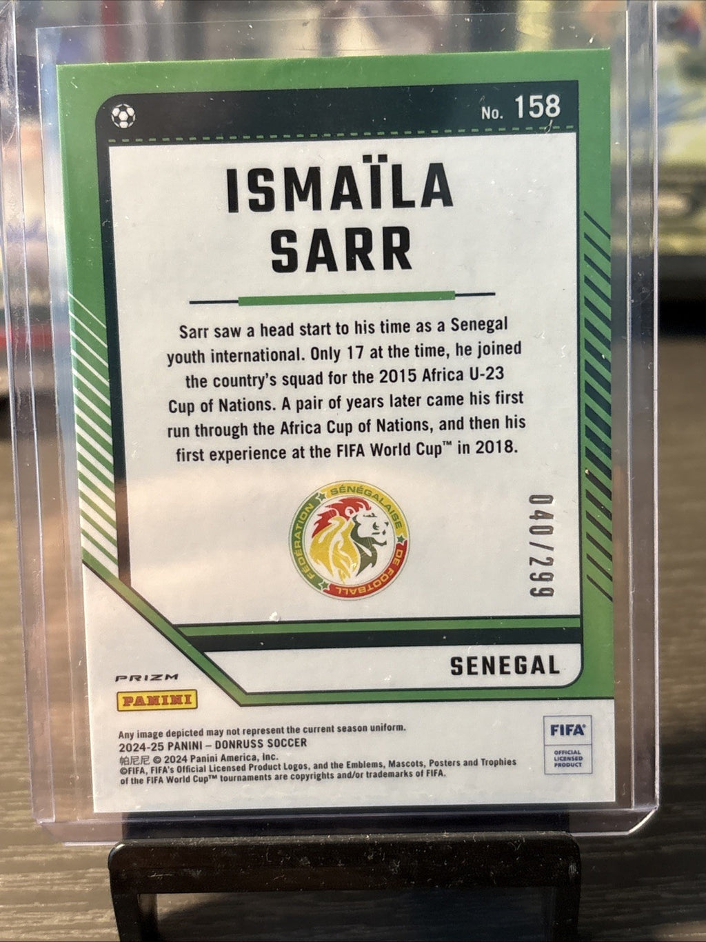 Ismaila Sarr 2024-25 Donruss #158 Optic Holo Red Parallel /299