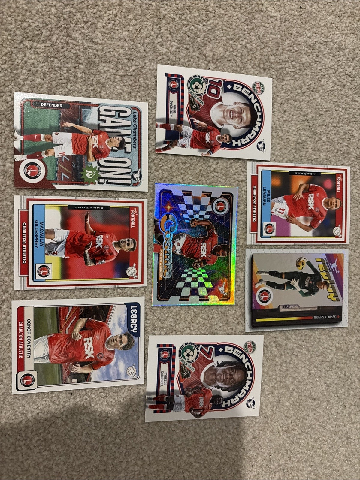 Panini Football EFL Charlton Athletic Base Card Bundle x8 No Duplicates