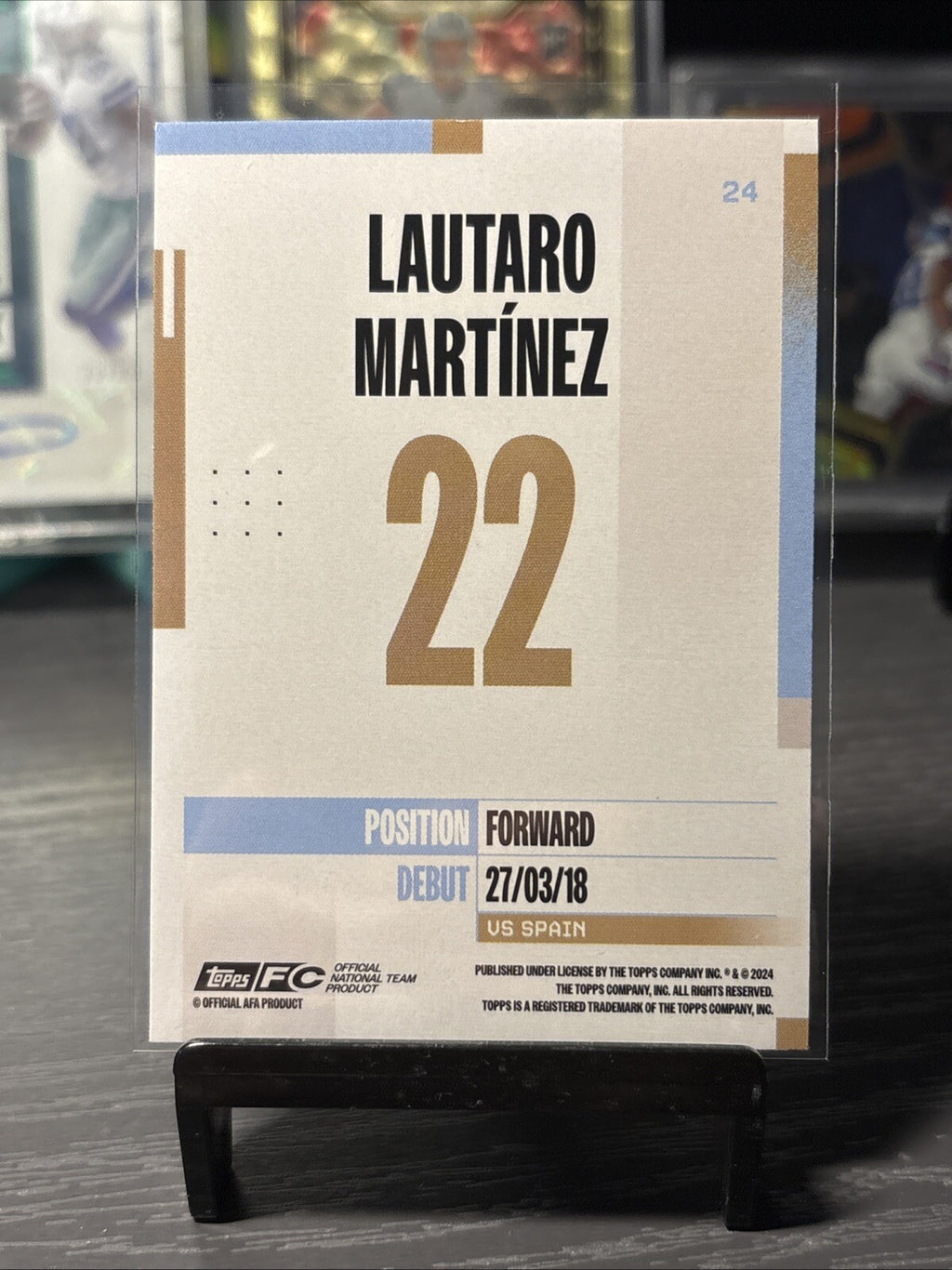 Lautaro Martinez Argentina Base 2024-25 Topps Team Set #24
