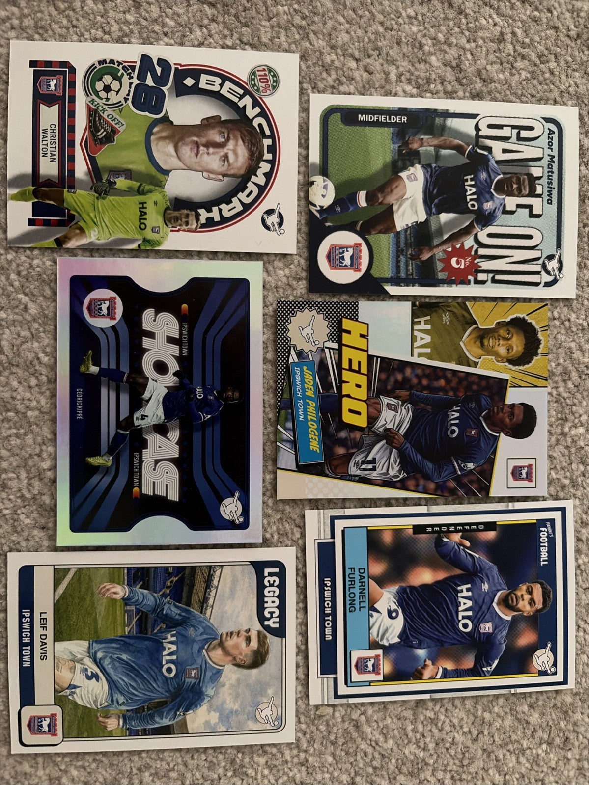 Panini Football EFL 2025/26 Ipswich Town 6 Card Bundle