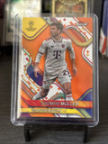 24-25 Topps Finest UEFA  Thomas Muller #141 Orange Refractor /25 Bayern Munchen