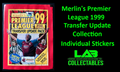 Merlin's Premier League 1999 Transfer Update Collection Individual Stickers