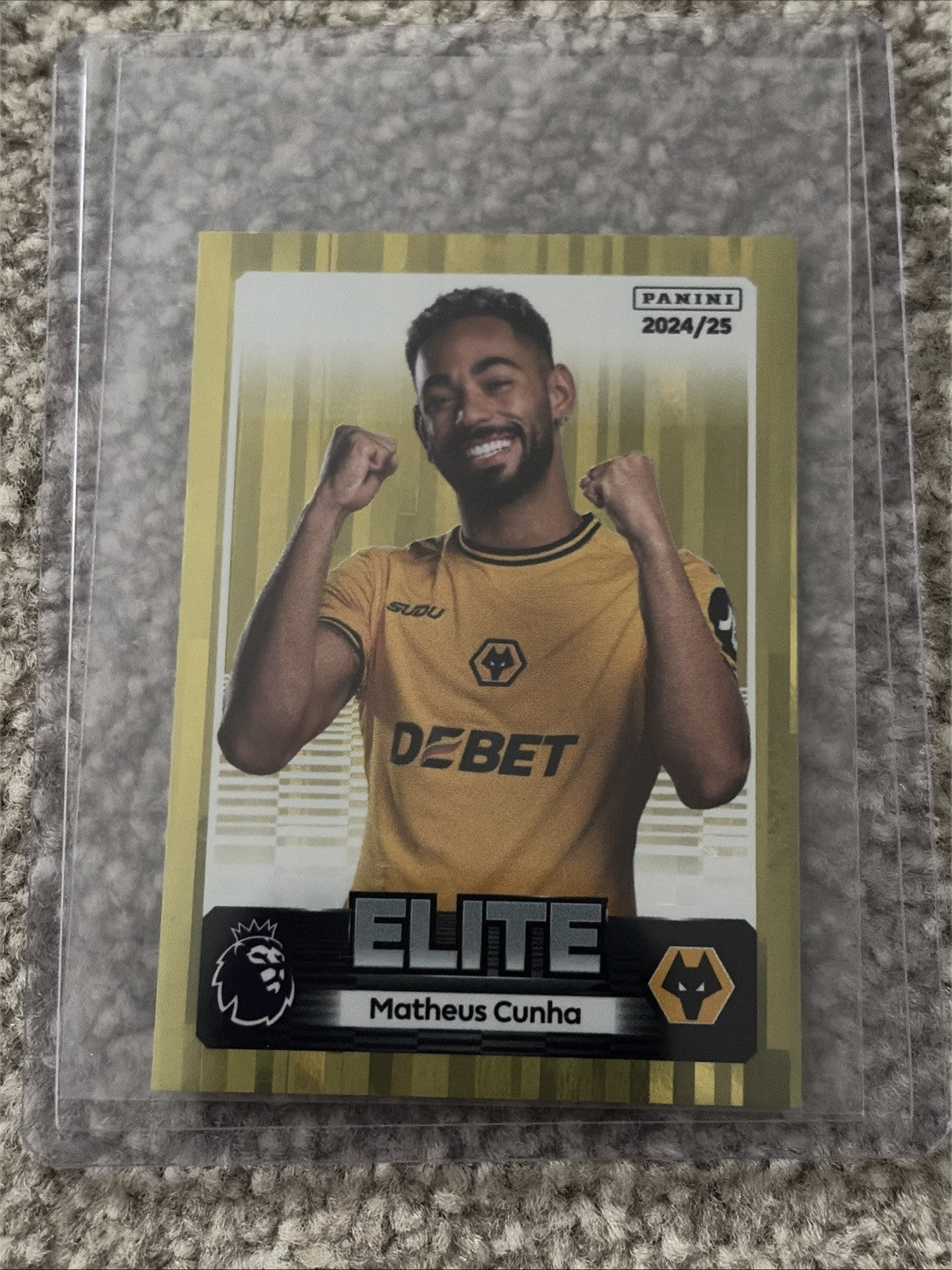 Panini Premier League 2025 Sticker - Gold Elite Parallel - Cunha - 631