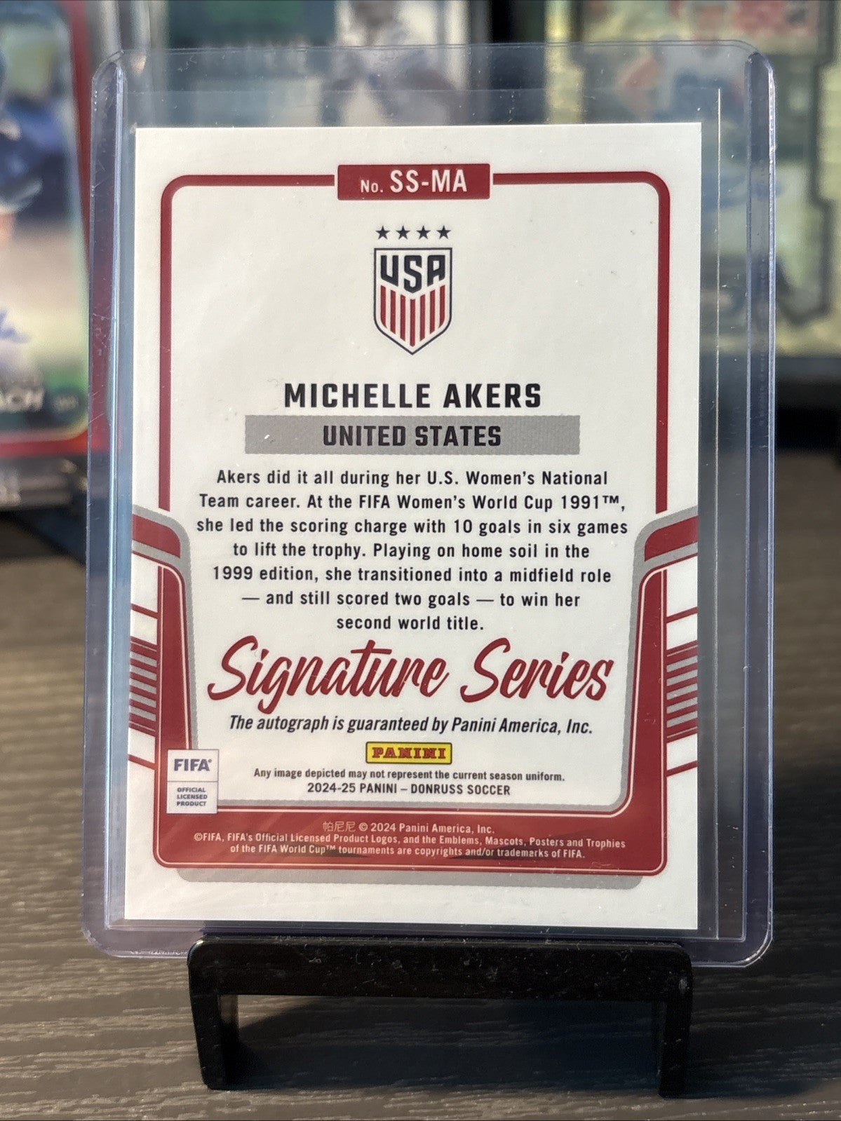Michelle Akers Auto - Donruss Signature Series 24/25 - USA Women