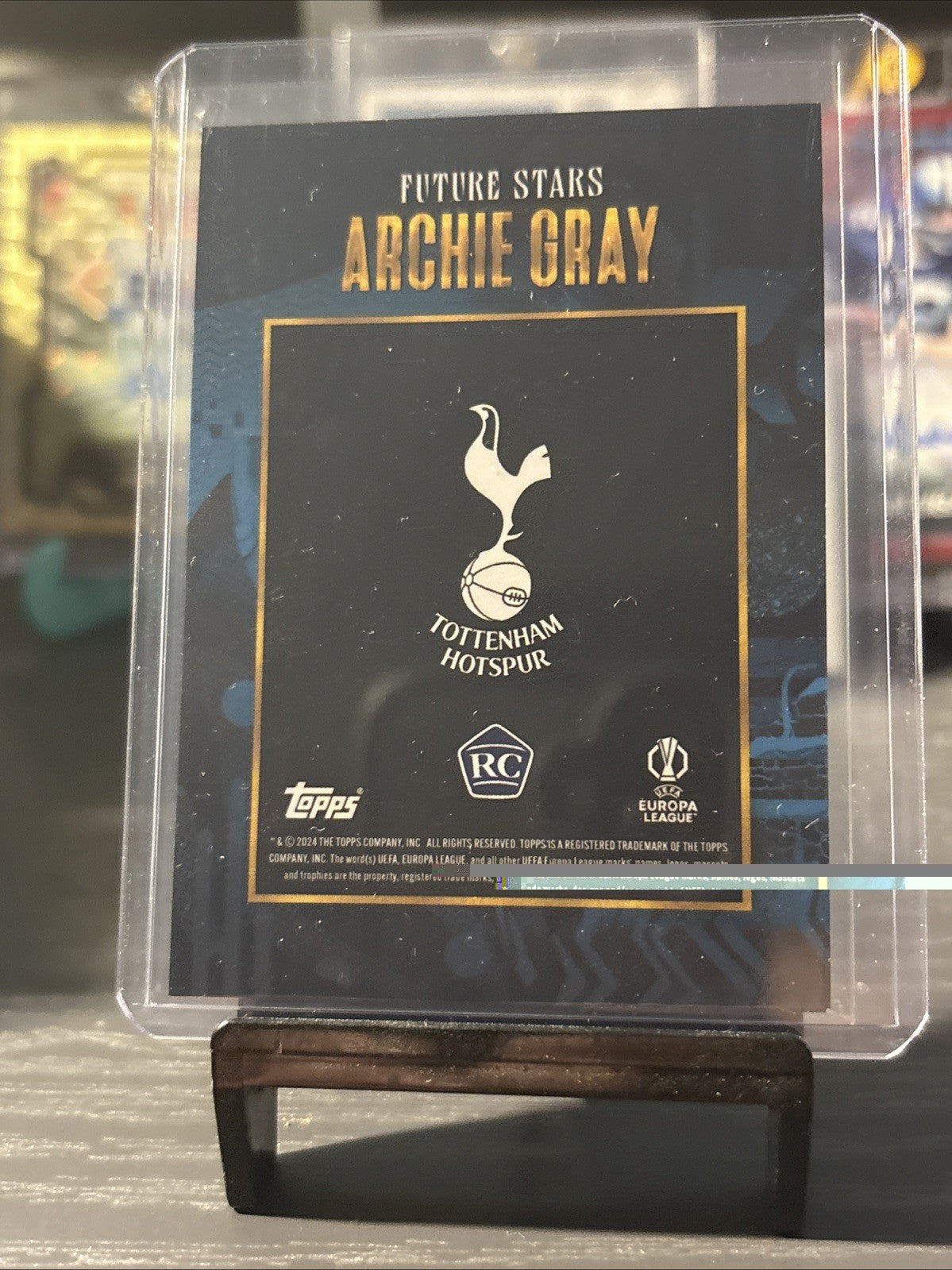 Topps Gold UCC 2024-2025 Archie Gray Tottenham future stars RC /49