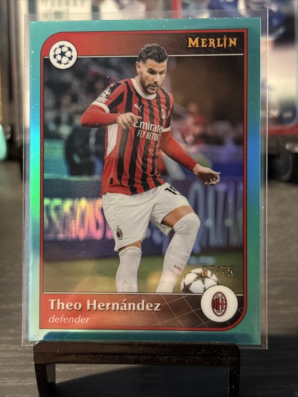 Topps Merlin Chrome Theo Hernandez /75