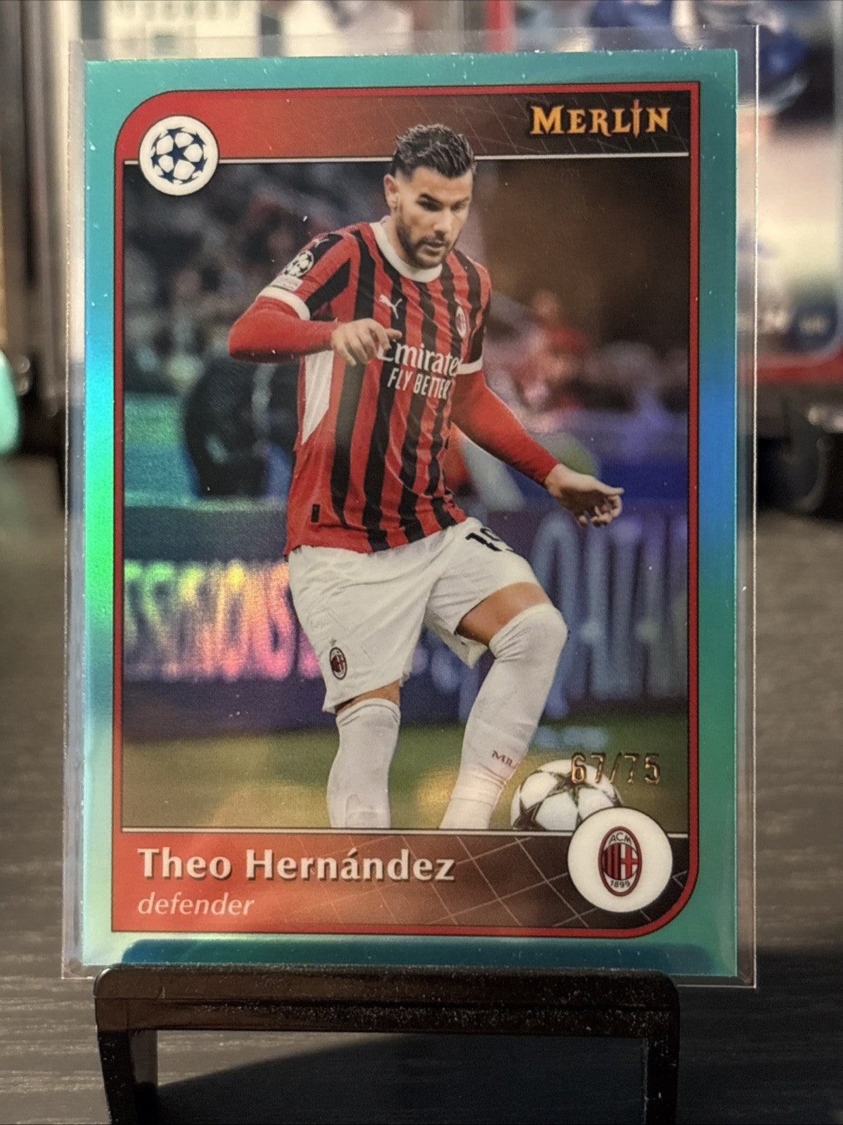 Topps Merlin Chrome Theo Hernandez /75