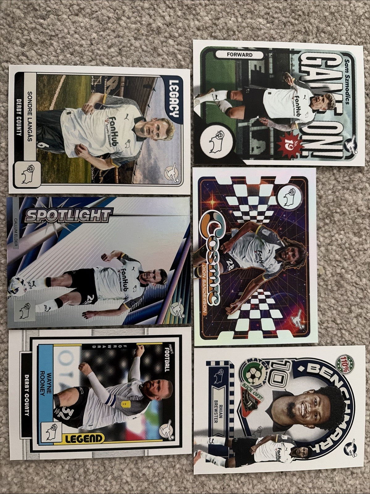 6 x Panini EFL Premium 2026 Derby Base & Inserts Bundle - No Duplicates