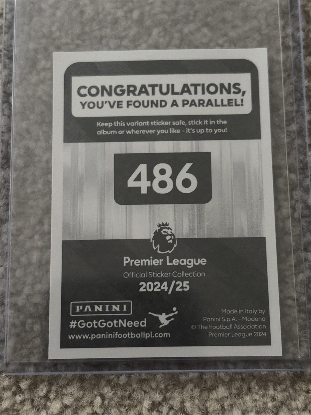 Panini Premier League 2025 Stickers Elite Parallel Green Alexander Isak 486