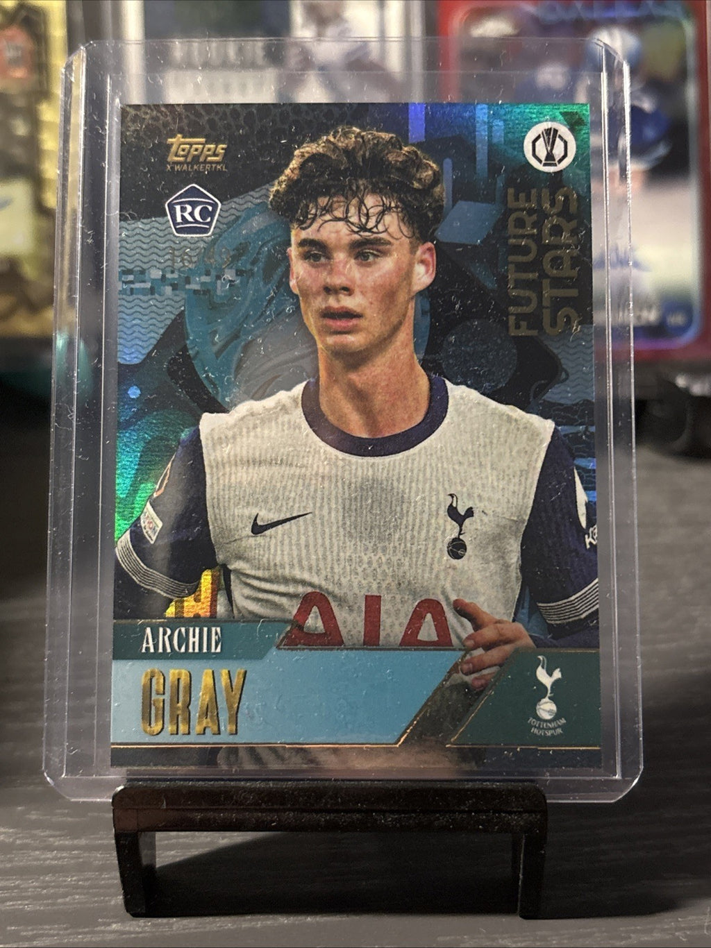 Topps Gold UCC 2024-2025 Archie Gray Tottenham future stars RC /49